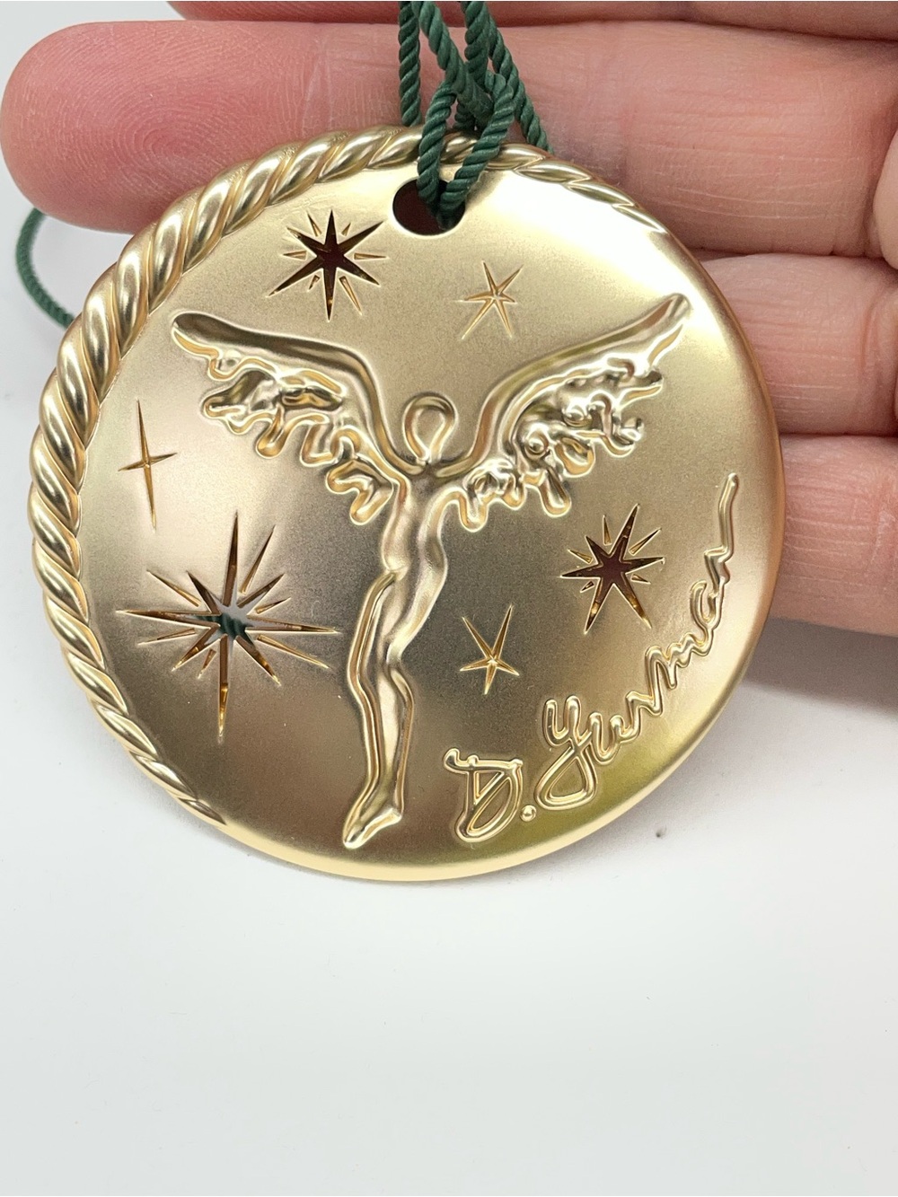 David Yurman Gold Angel Star Holiday Ornament